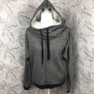 BCBG Hooded Cowl-neck Sweatshirt